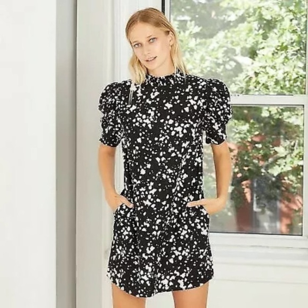 Who What Wear Puff Sleeve Dress